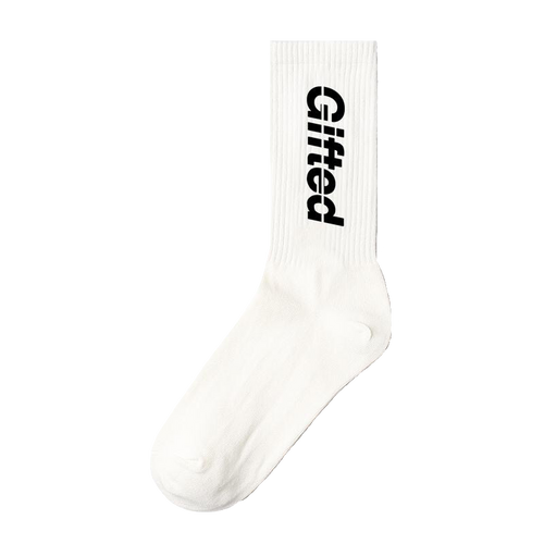 White/ Black Gifted Socks
