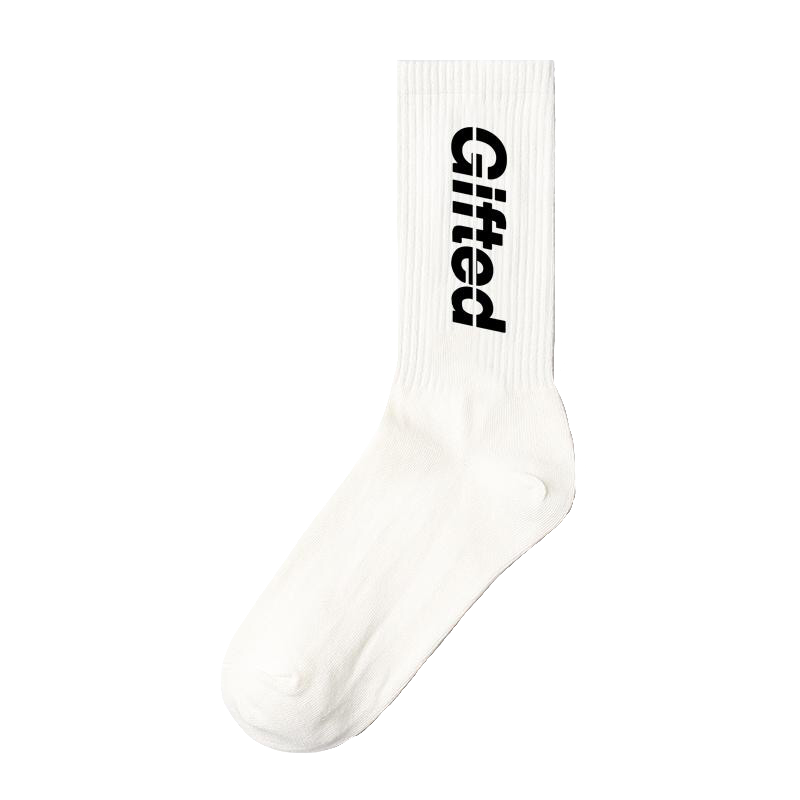 White/ Black Gifted Socks